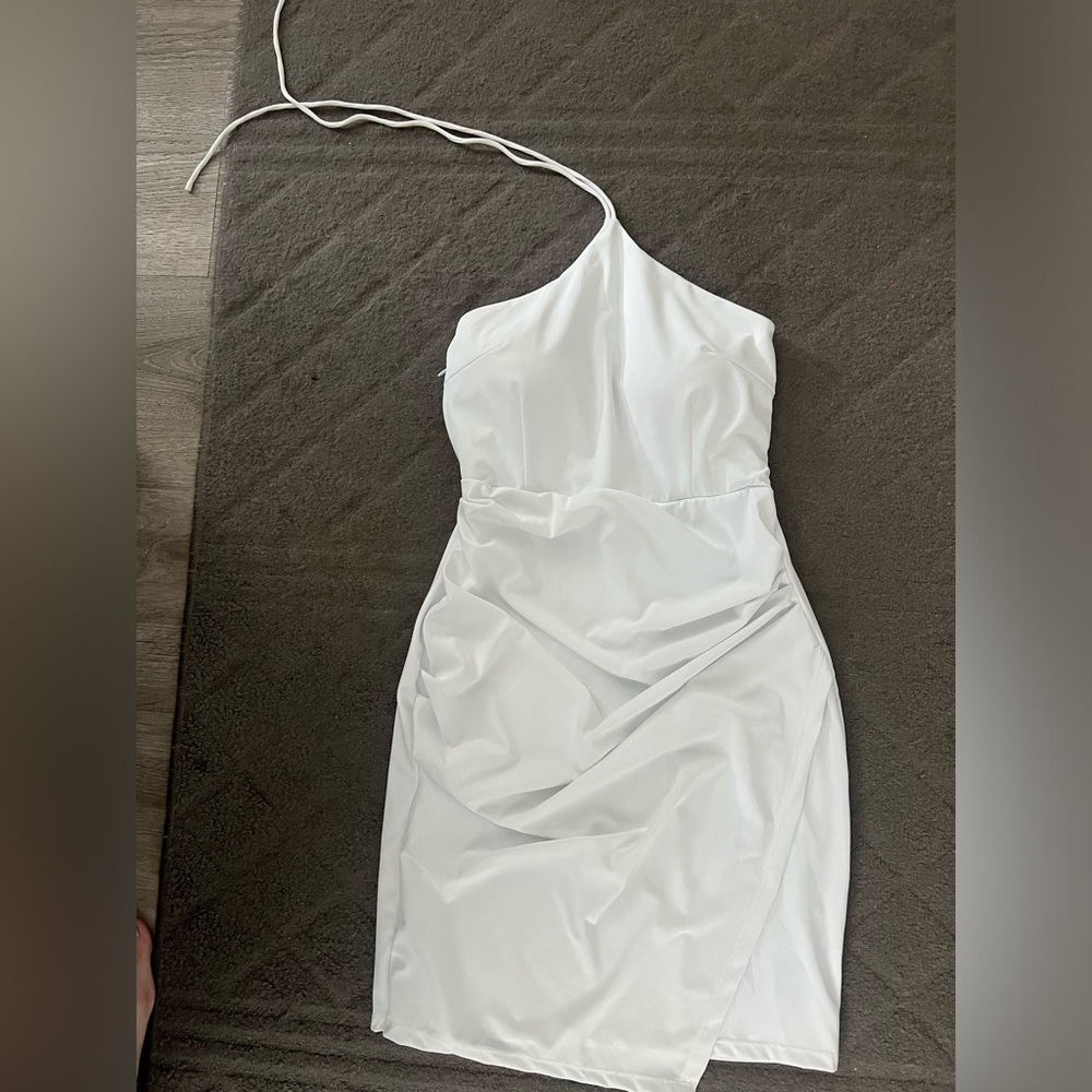 White dress, size M, Klassy Network, never worn